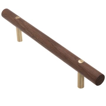 Bar Handle 'Ray' Brass / Walnut